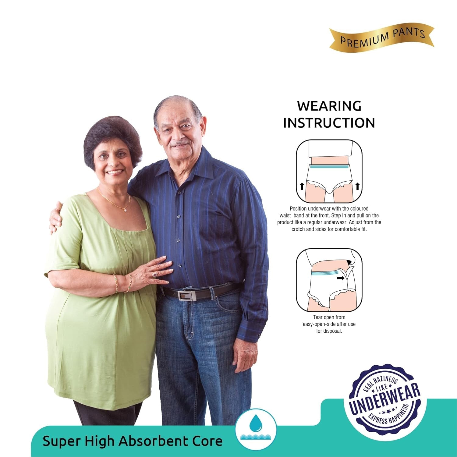 Extra Large - XXL Senior care Adult Pull Up Diaper Pants(Waist Size (120-170 Cm | 47 -67 Inch) (10*4 Pcs) Adult Diapers - XL - XXL (10 Pieces) - Springkart 