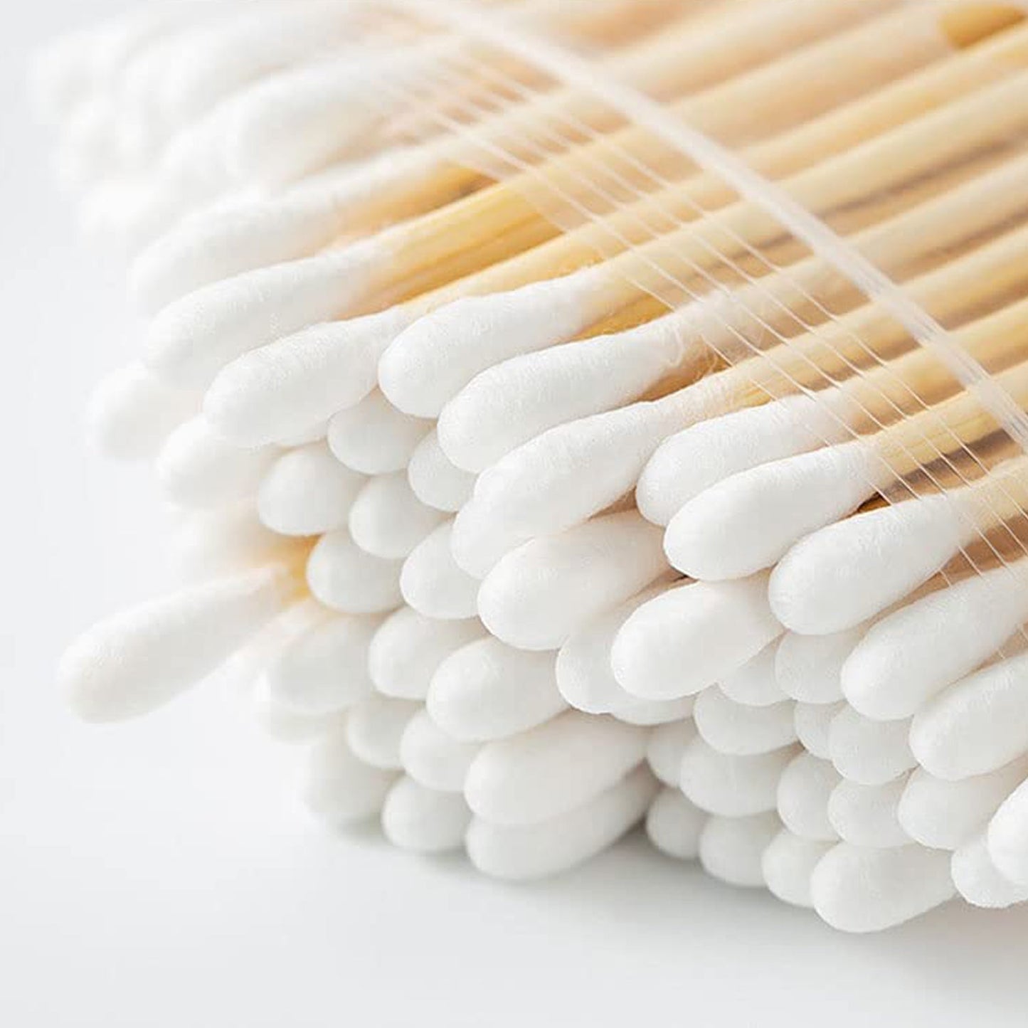 Cotton Swabs Bamboo with Wooden Handles for Makeup Clean Care Ear Cleaning Wound Care Cosmetic Tool Double Head Biodegradable Eco Friendly (pack of 20) - Springkart 