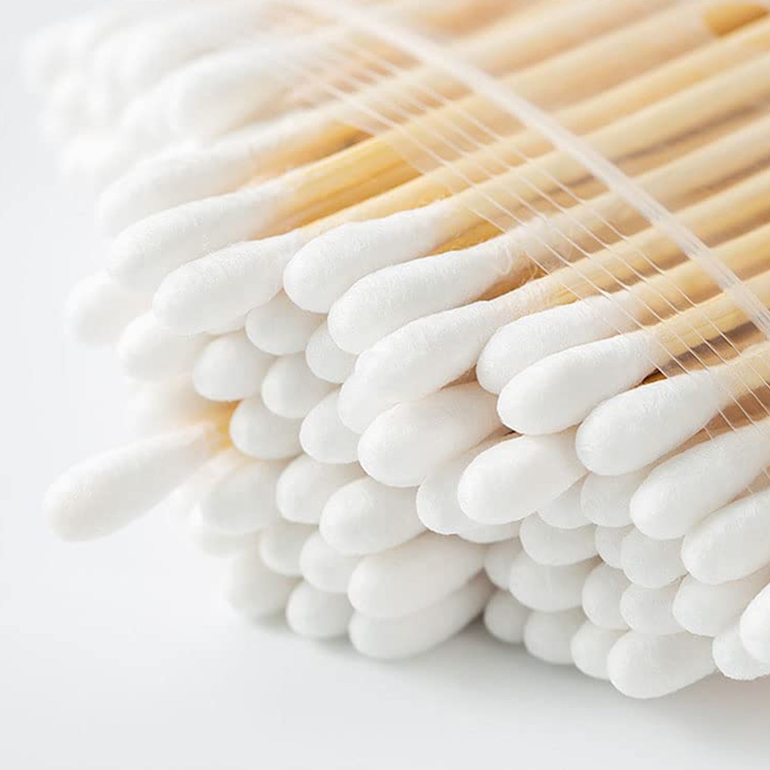 Cotton Swabs Bamboo with Wooden Handles for Makeup Clean Care Ear Cleaning Wound Care Cosmetic Tool Double Head Biodegradable Eco Friendly (pack of 20) - Springkart 