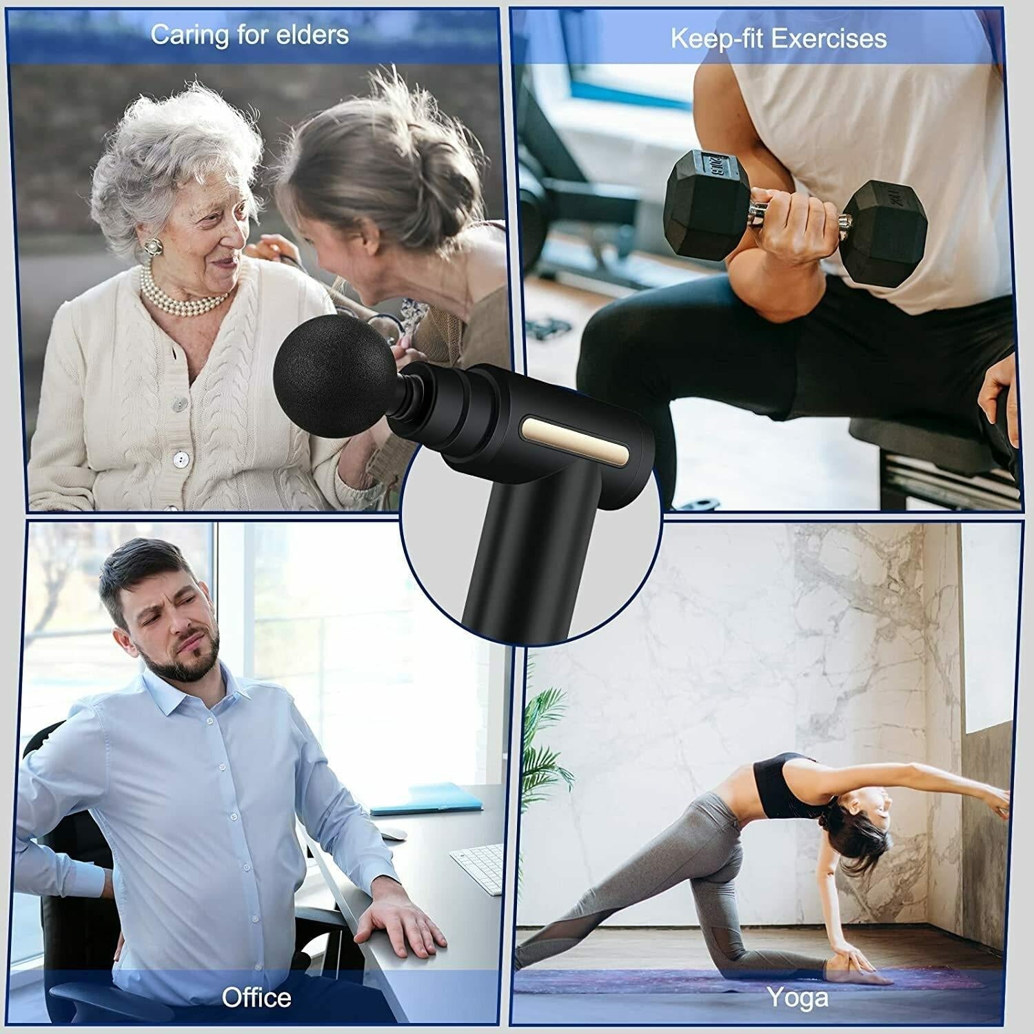 Deep Tissue Percussion Body Massage Machine For Pain Relief - Springkart 