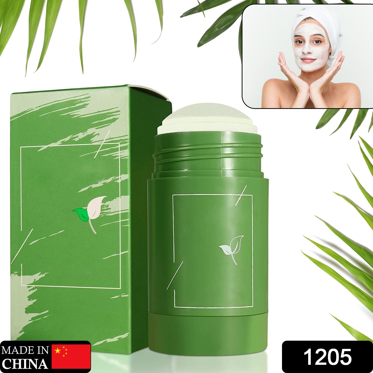 Green Tea Purifying Clay Stick Mask for Acne & Oil Control - Springkart 