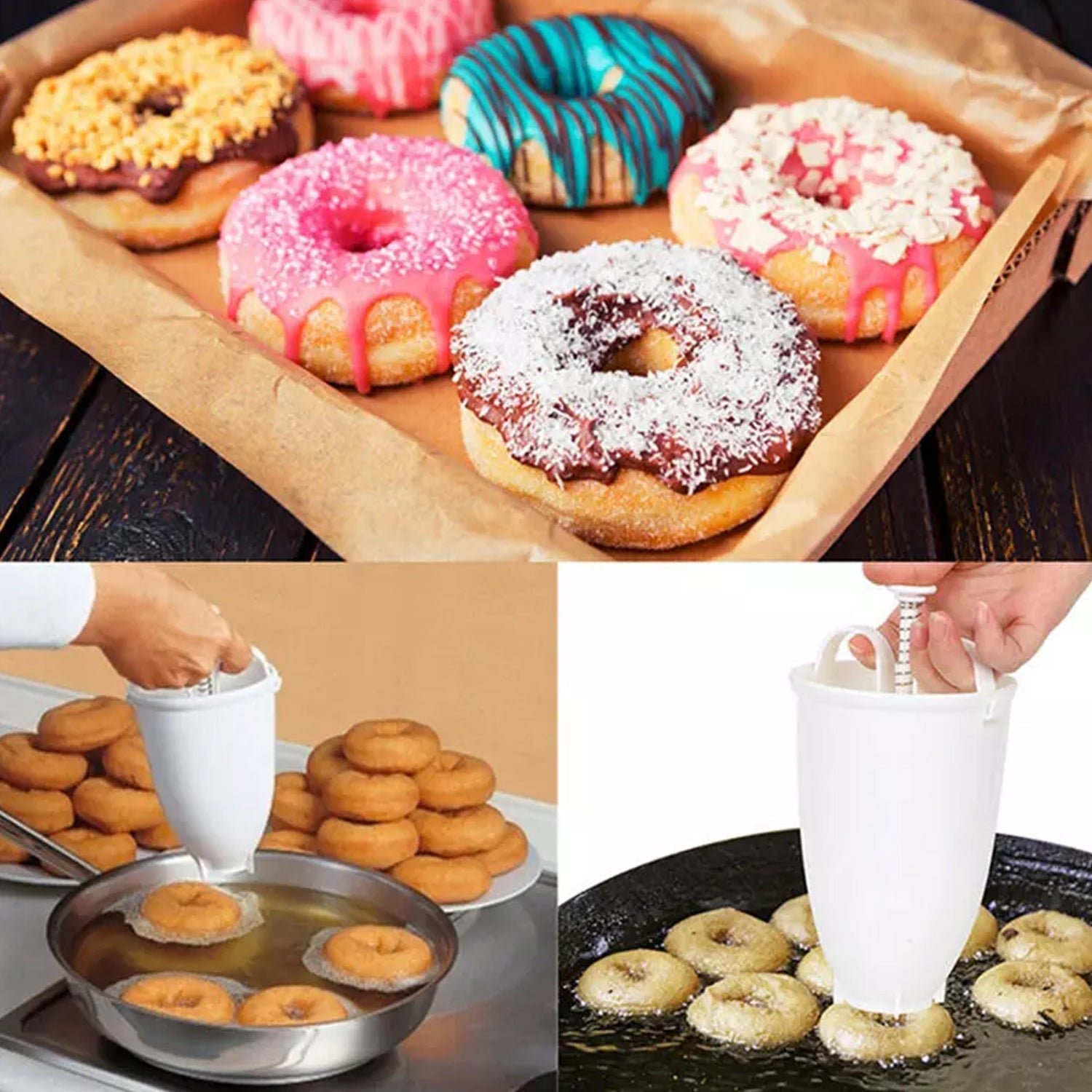 MEDUWADA MAKER MINI DONUT MAKER DISPENSER PLASTIC ( 1 PC ) - Springkart 