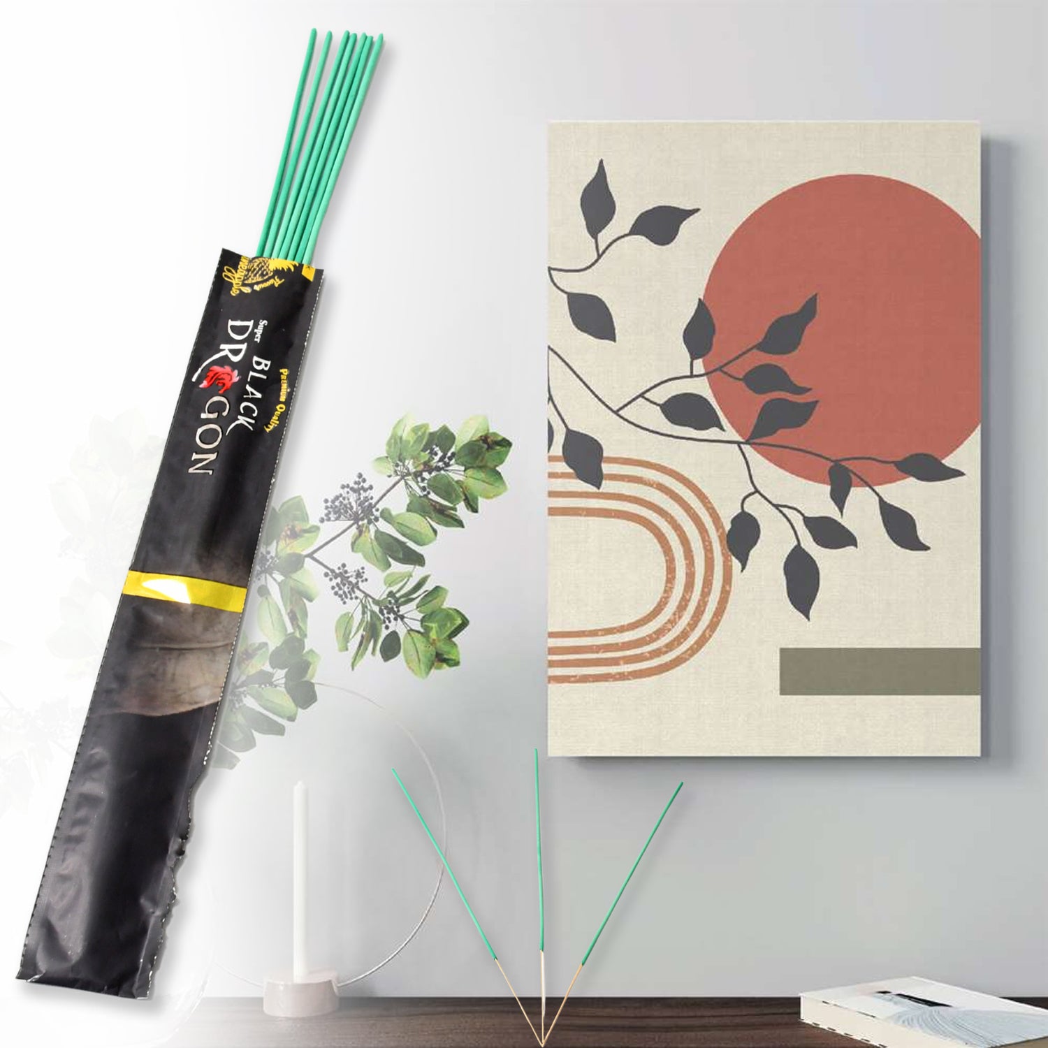 Mosquito Agarbatti Stick Herbal Mosquito Agarbatti 1 Box ( 12 Packet 120 Sticks ) ( Incense Stick ) - Springkart 