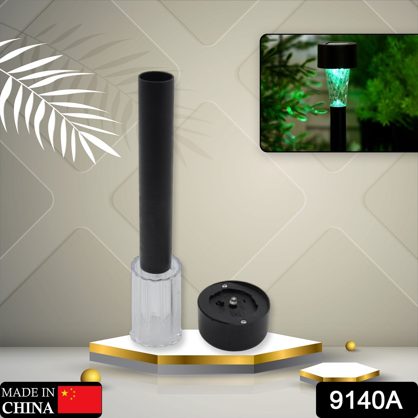 9140a Solar Panel Led Spike Spot Light Landscape Garden Yard Path Lawn Outdors Solar Lamps Waterproof Outdoor Decorative Landscape Lights For Garden Patio Yard Walkway (Moq - 24) - Springkart 