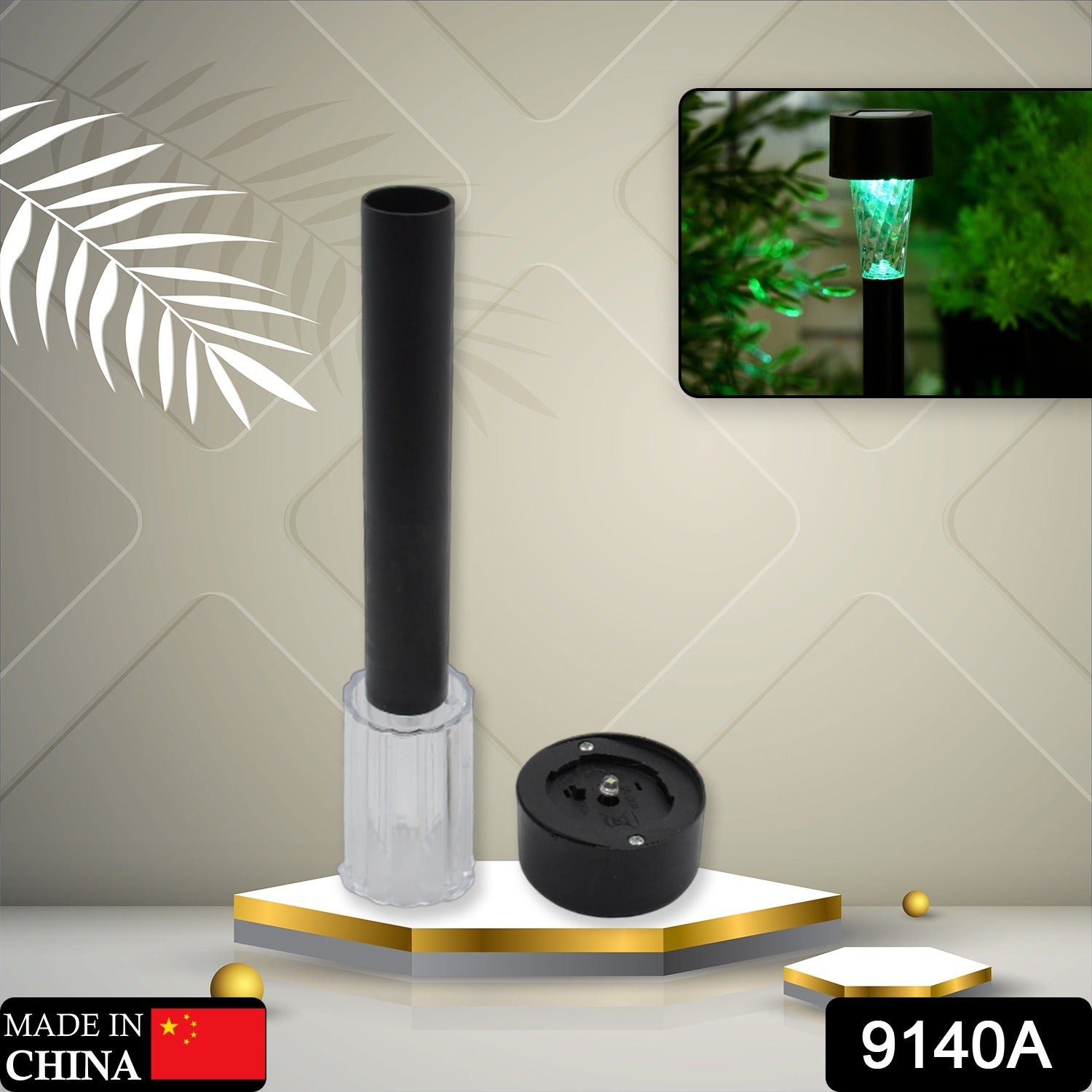 9140a Solar Panel Led Spike Spot Light Landscape Garden Yard Path Lawn Outdors Solar Lamps Waterproof Outdoor Decorative Landscape Lights For Garden Patio Yard Walkway (Moq - 24) - Springkart 