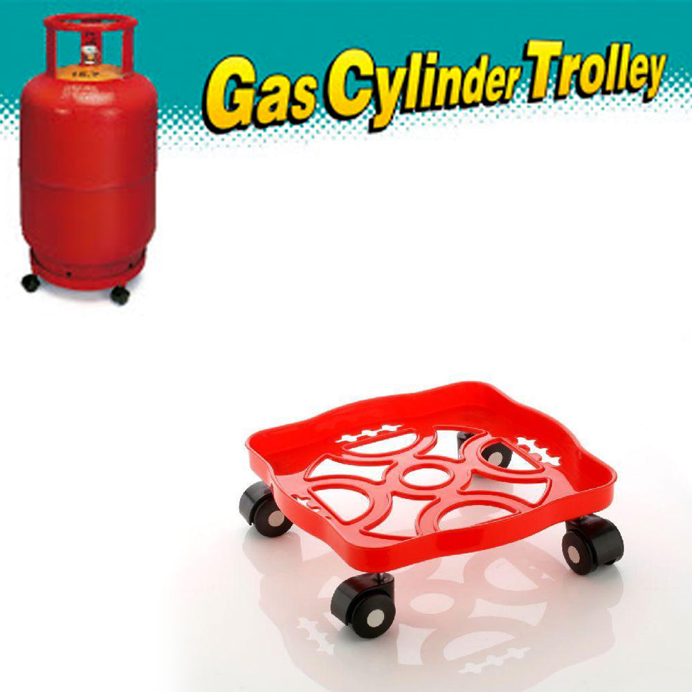 Square Plastic Gas Cylinder Trolley - Springkart 