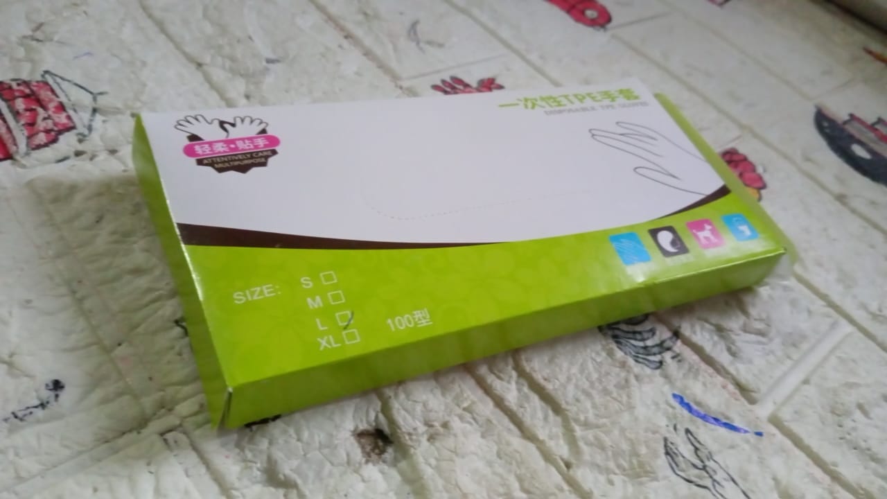 Large Disposable Gloves (100 Pcs): Clear Plastic, Multipurpose - Springkart 