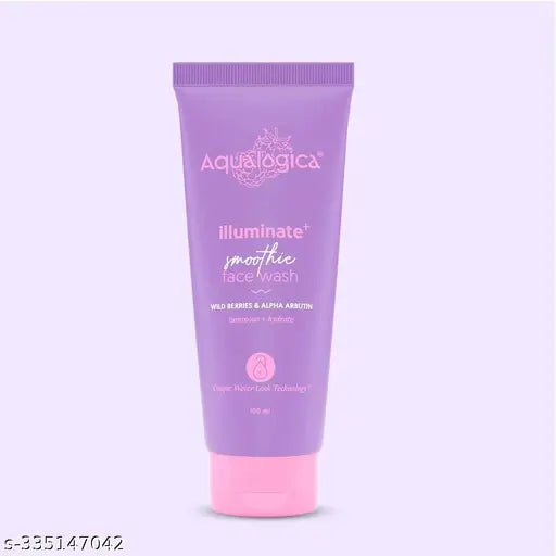 Aqualogica Illuminate+ Smoothie Face Wash with Wild Berries and Alpha Arbutin - 100ml