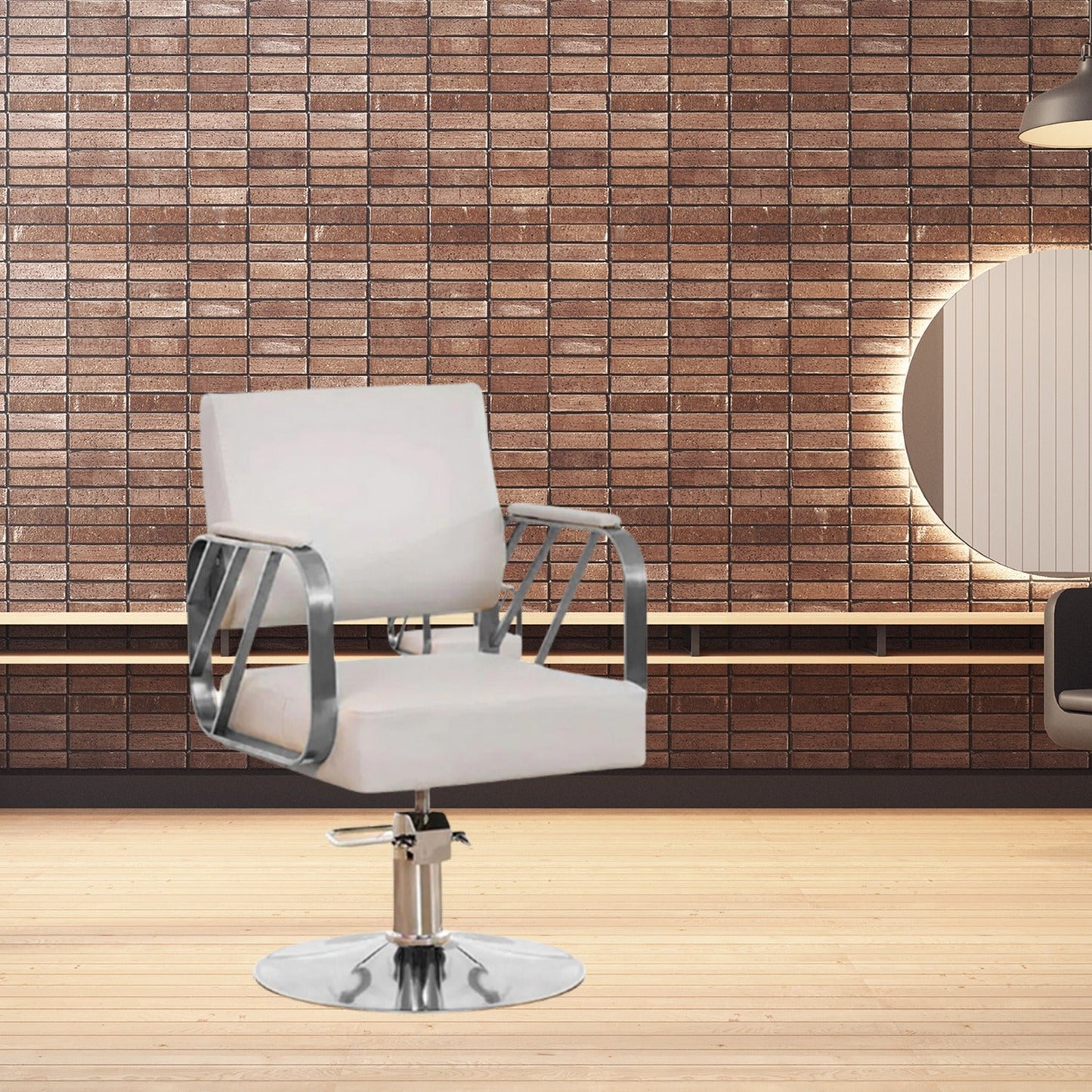 Modern Regular Chair with Hydraulic Lift for Home Office Hotel Cafe Chair (1 Unit Silver & Gold) - Springkart 