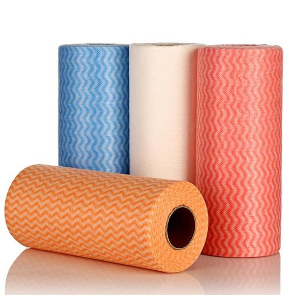 Non Wooven Fabric Disposable Handy Wipe Cleaning Cloth Roll (1Pc) - Springkart 