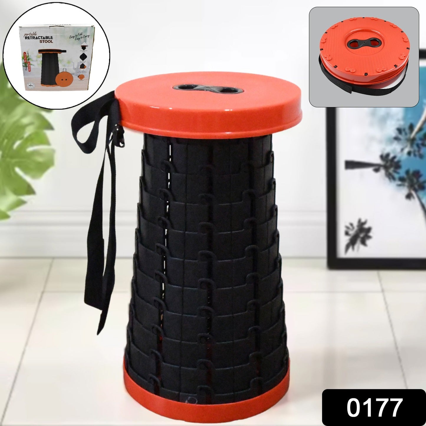 Retractable Folding Stools (1 Pc) - Springkart 