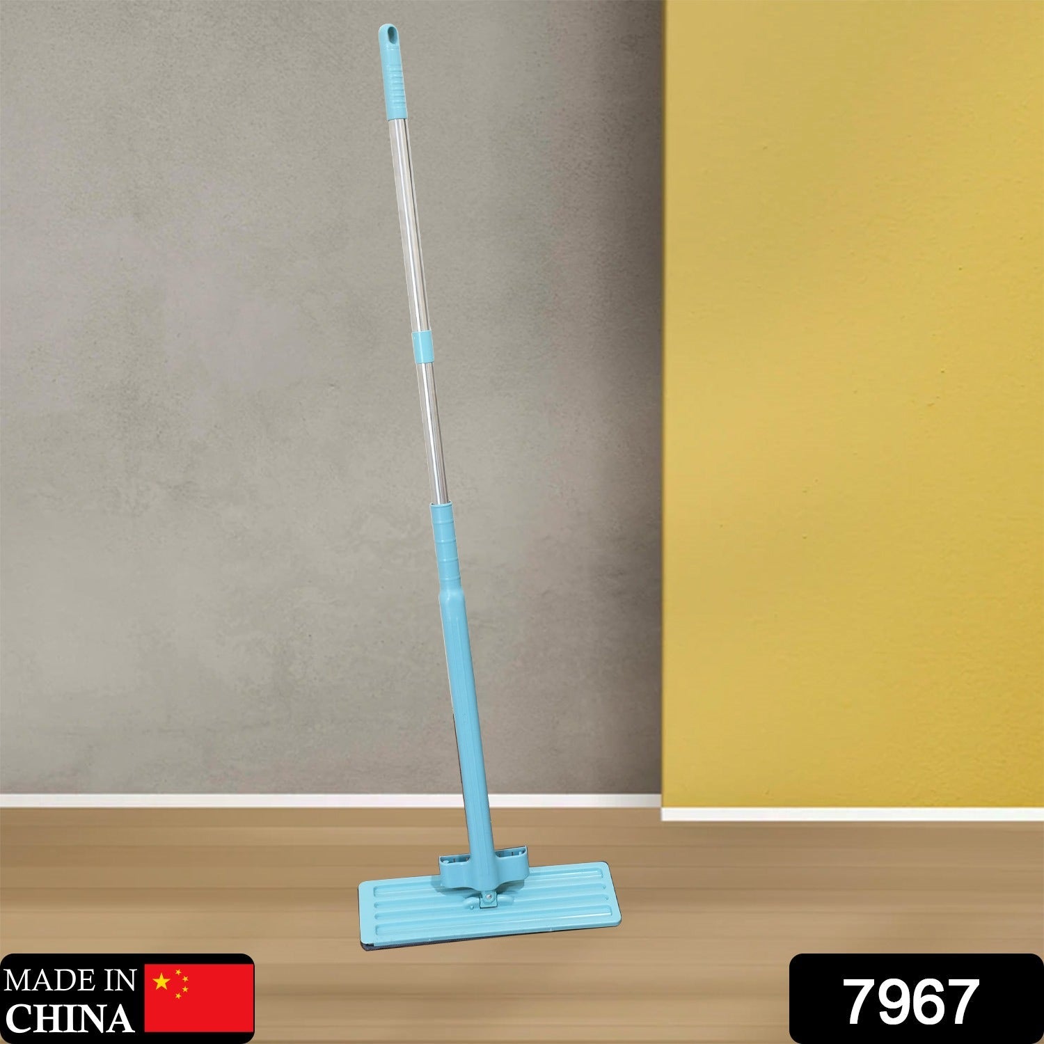 High Quality Flat Mop Floor Cleaning Mop 360° Rotating Microfiber Dust Mop, Hardwood Floor Mop, Dust Flat Mop, for Home/ Office Floor Cleaning Reusable Dust Mops - Springkart 