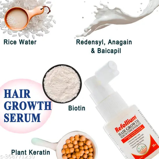 Hair Growth Serum with Redensyl, Anagain, Baicapil, Biotin For Hairfall Control  (30 ml)