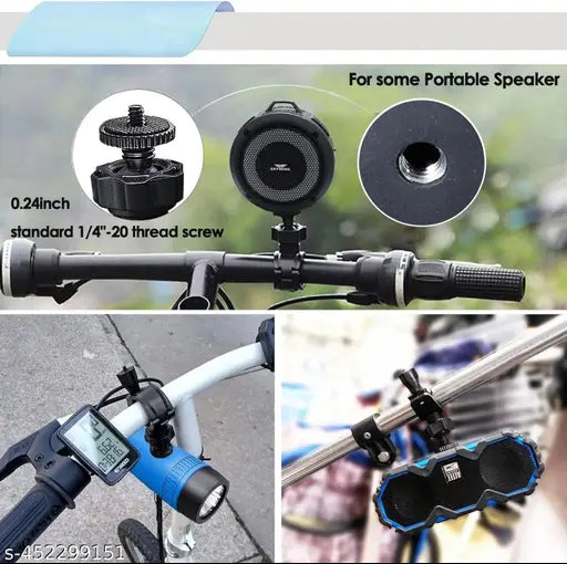 Handlebar Mount 360° Motorcycle and Bike 1/4" Screw for GoPro Hero Camera