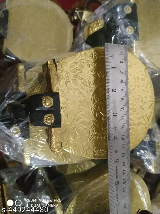 set of 2 small brass fitted elephant stools - Springkart 