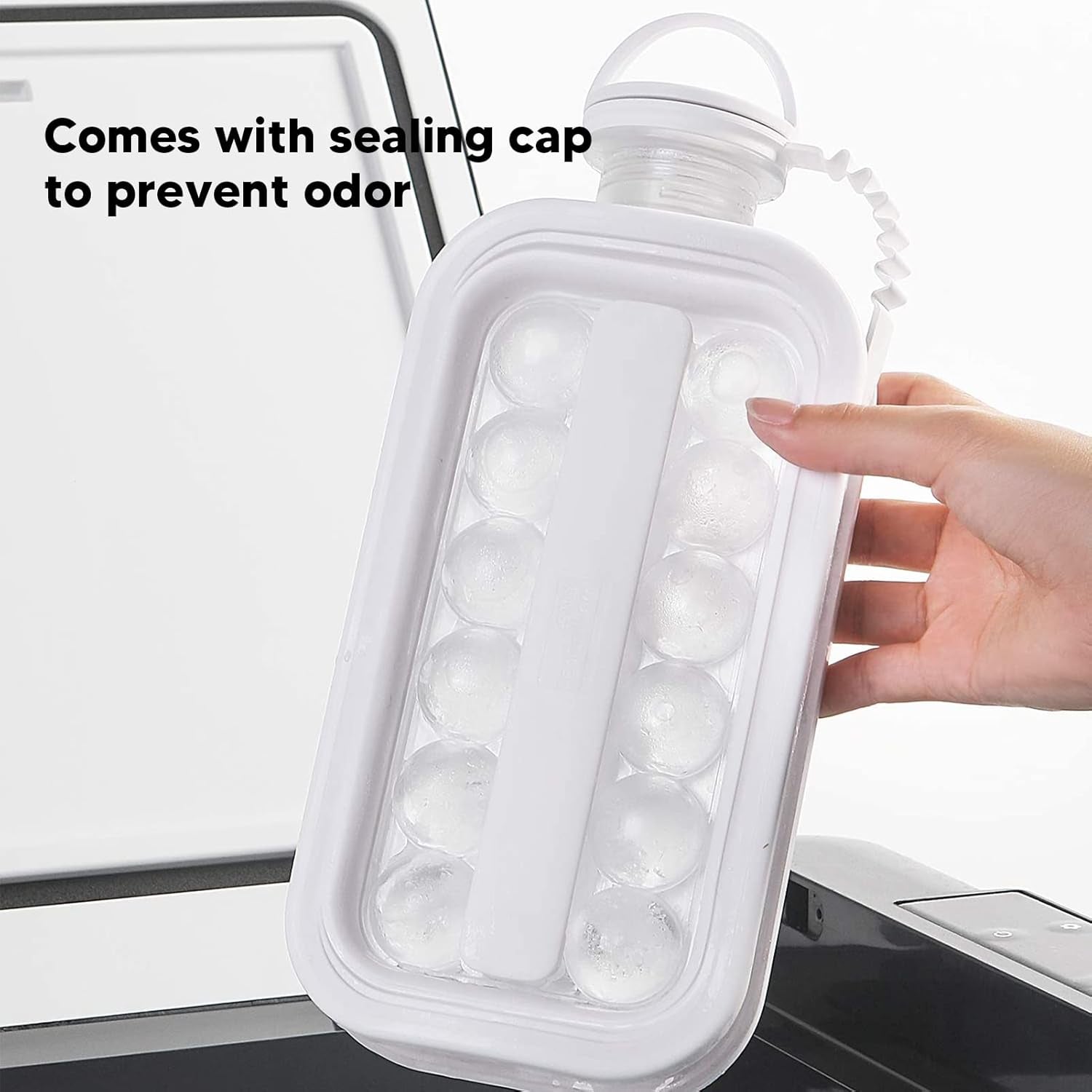 Ice Cube Trays 2 In 1 Portable Ice Ball Maker 17 Round Ice Cube Mold (1 Pc) - Springkart 