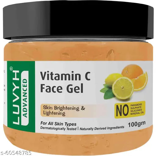 Luvyh  Vitamin C  Light Gel Oil-Free Moisturizer with Vitamin C & Aloe Vera Water for Glowing Hydration 100gm