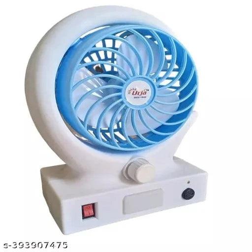 7 Speed Mini Fan Rechargeable Folding Fan with LED light Fan, USB Fan - Springkart 