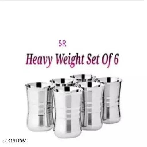 STAINLESS HEAVY GAUGE DRINKING SET 300 ML SET OF 6 PCS. - Springkart 