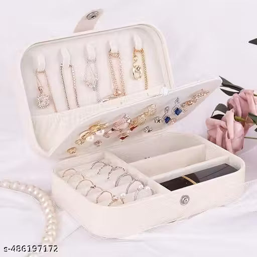 Jewellery Organisers box PU Leather Storage Case for Rings, Earrings, Necklace Jewelry Organizer for Women