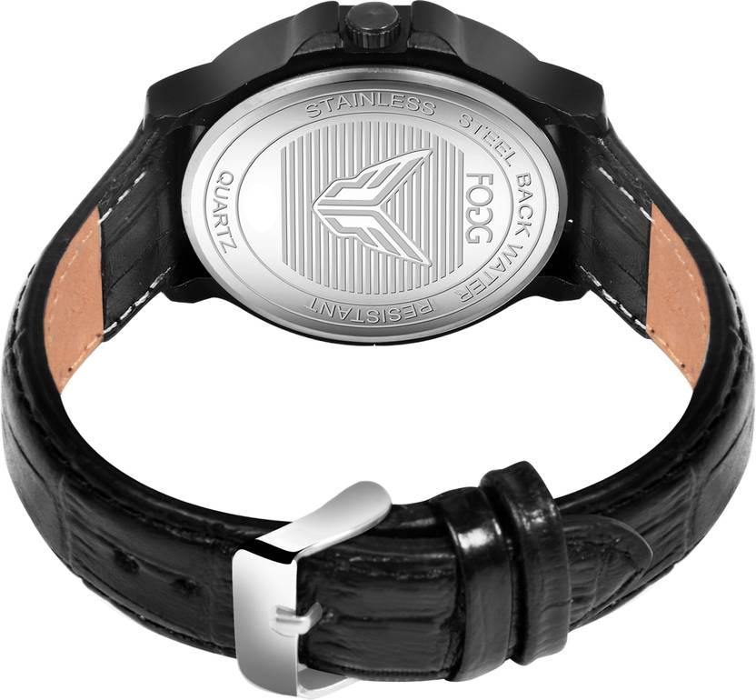 FOGG Day and Date Display Analog Watch  - For Men 1217-Silver