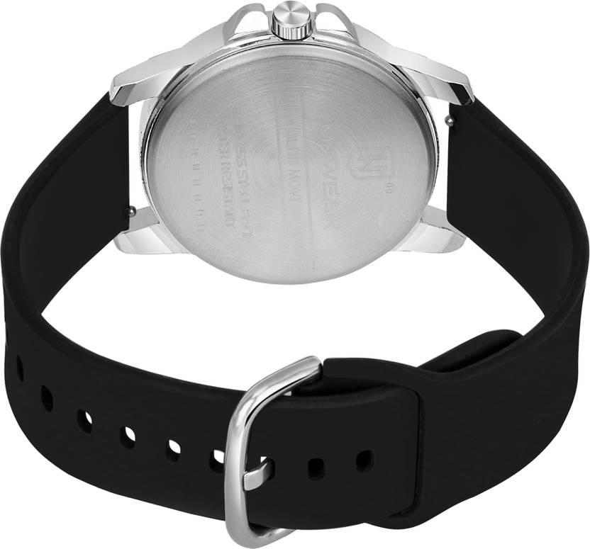 TIMEWEAR Day Date Functioning White Number Dial Silicone Strap Analog Watch  - For Men 320-1TGFK