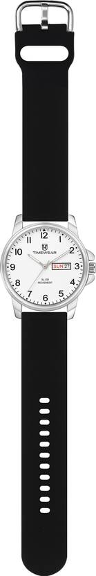 TIMEWEAR Day Date Functioning White Number Dial Silicone Strap Analog Watch  - For Men 320-1TGFK