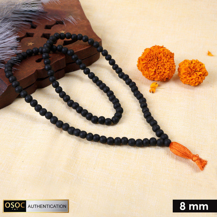 Govt. Lab Certified Original Ebony wood Karungali Mala.