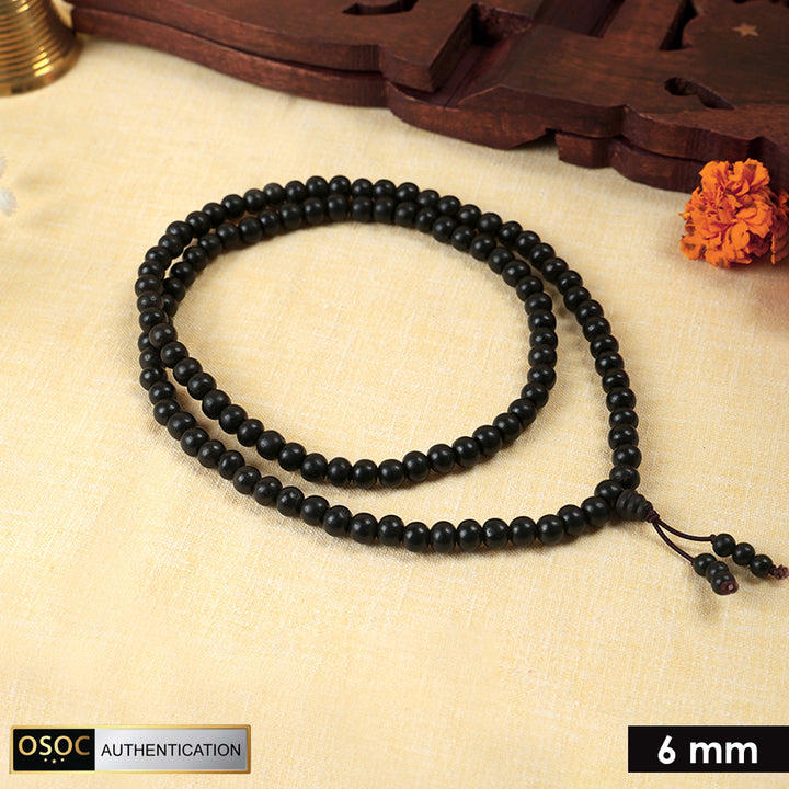 Govt. Lab Certified Original Ebony wood Karungali Mala
