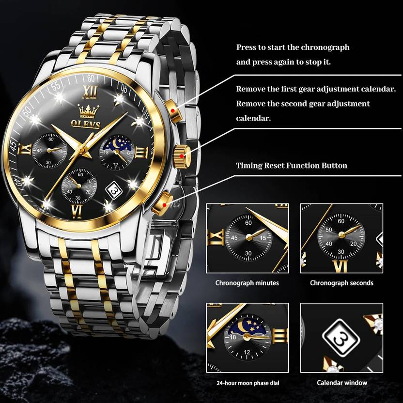 OLEVS Analog Watch  - For Men CIF-S-G2858GJ-JH