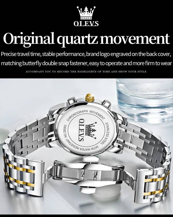OLEVS Analog Watch  - For Men CIF-S-G2858GJ-JL