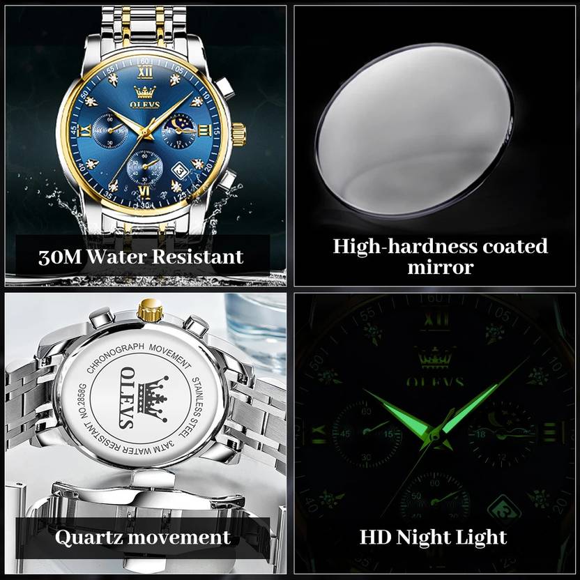 OLEVS Analog Watch  - For Men CIF-S-G2858GJ-JL
