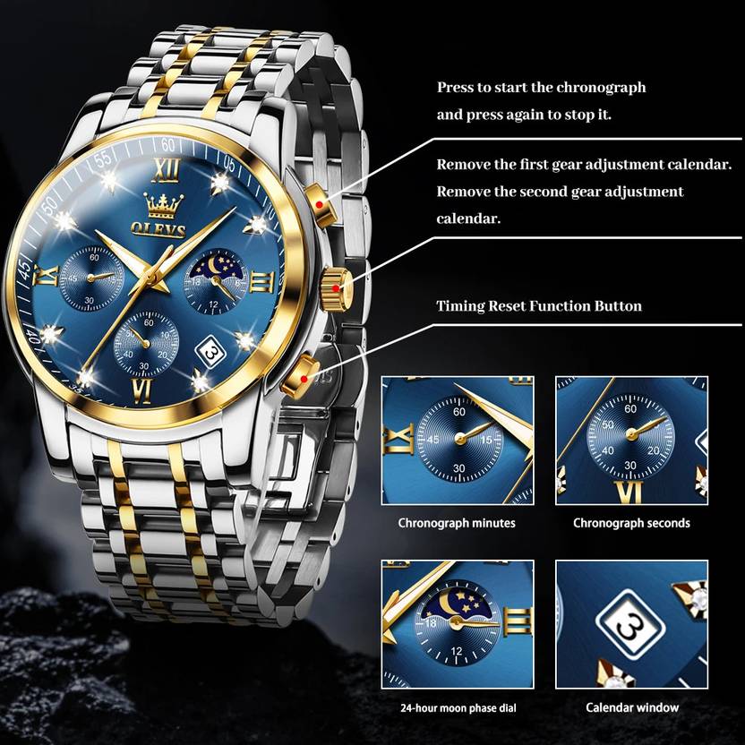 OLEVS Analog Watch  - For Men CIF-S-G2858GJ-JL