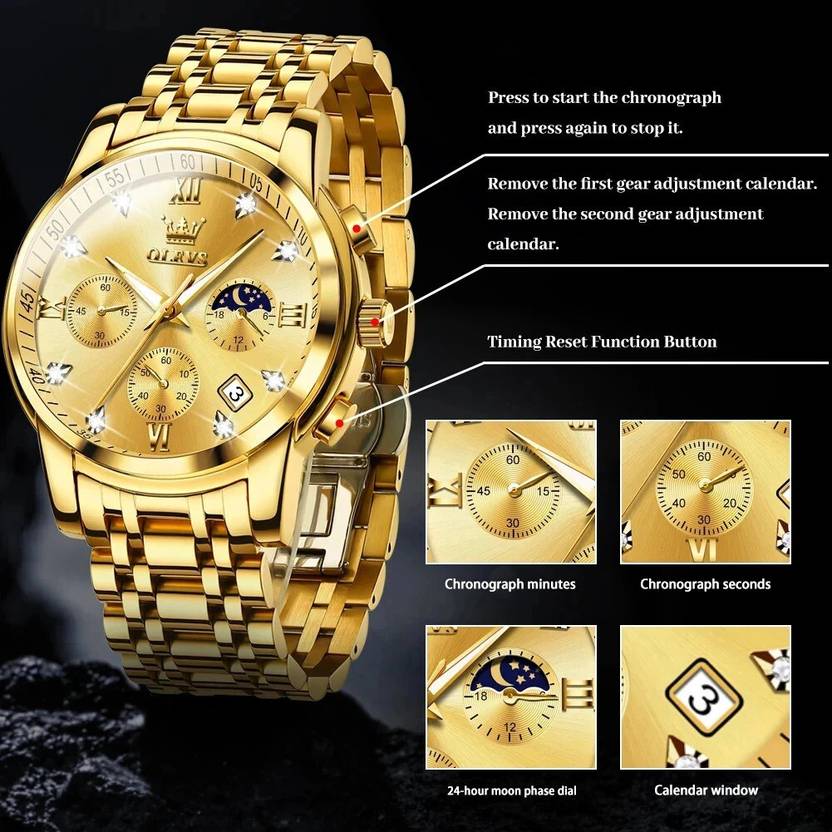 OLEVS Analog Watch  - For Men CIF-S-G2858GJ-QJ