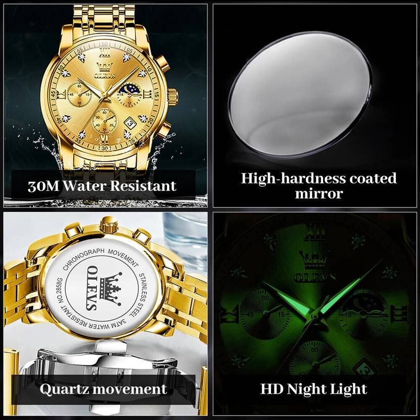OLEVS Analog Watch  - For Men CIF-S-G2858GJ-QJ