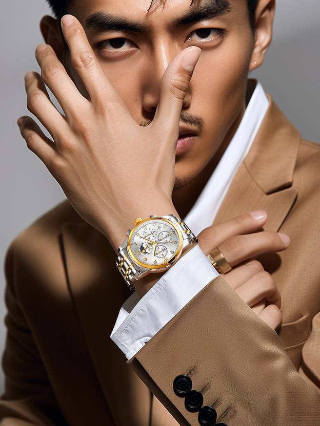 OLEVS Analog Watch  - For Men CIF-S-G3655GJ-JB