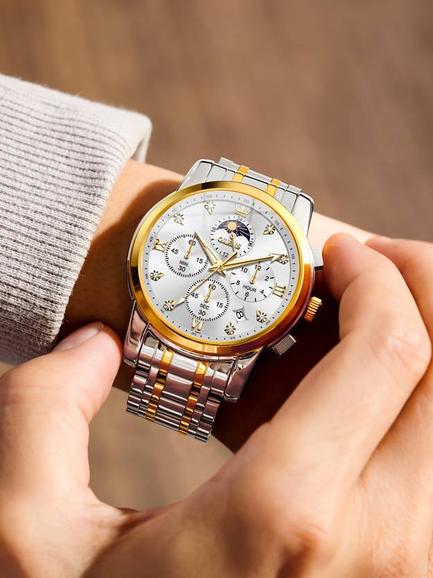 OLEVS Analog Watch  - For Men CIF-S-G3655GJ-JB