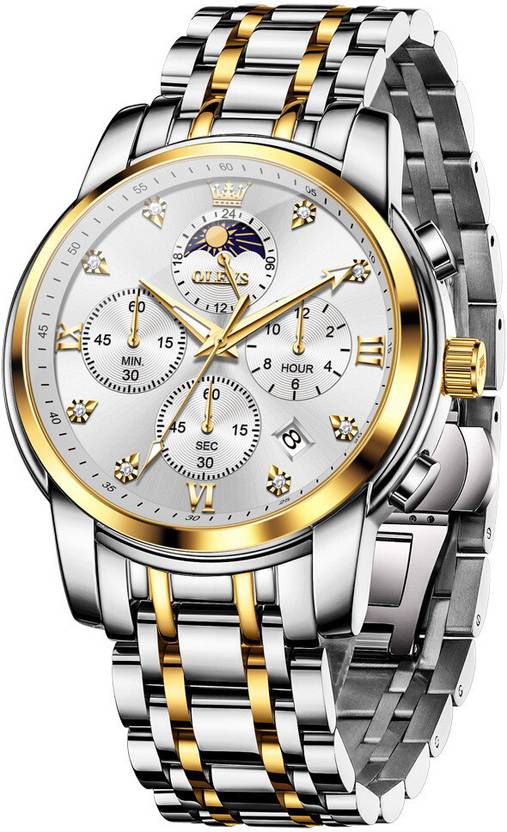 OLEVS Analog Watch  - For Men CIF-S-G3655GJ-JB