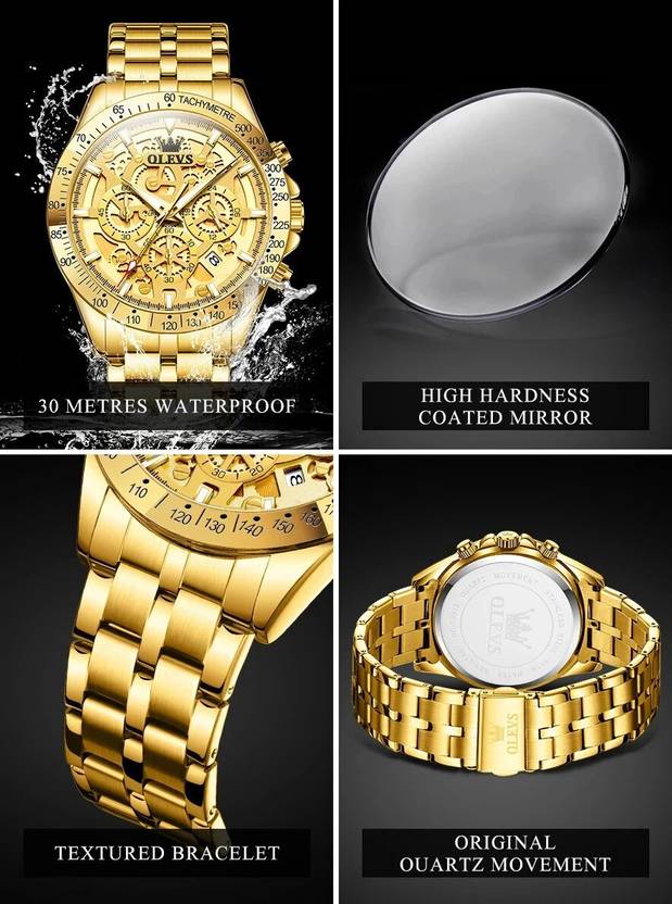 OLEVS Analog Watch  - For Men CIF-S-G9913GJ-QJ