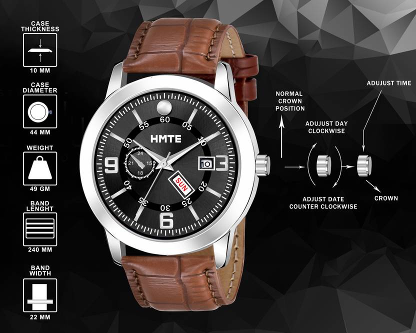 hmte Day&Date Series Analog Watch  - For Men HM-9772Black