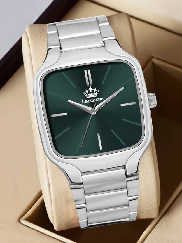 LIMESTONE NEW DESIGNER SQUARE DIAL QUARTZ Analog Watch  - For Men LS3314
