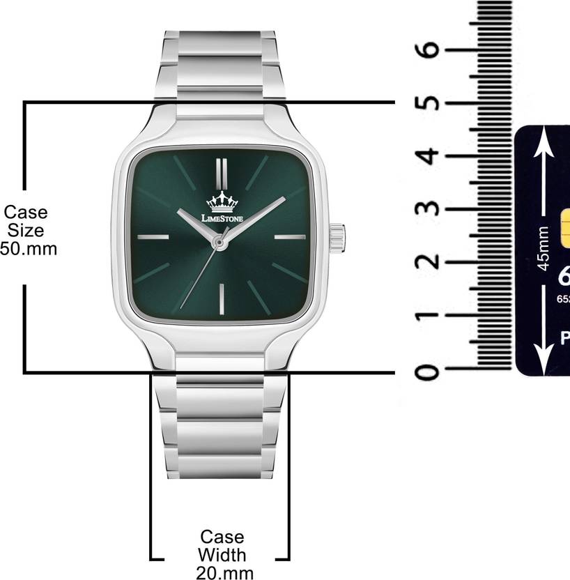 LIMESTONE NEW DESIGNER SQUARE DIAL QUARTZ Analog Watch  - For Men LS3314