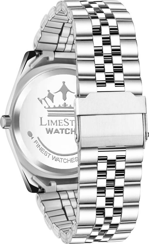 LIMESTONE Legacy Series Stainless Steel Day and Date Functioning | Stylish Chain | Quartz Analog Watch  - For Men RLX026