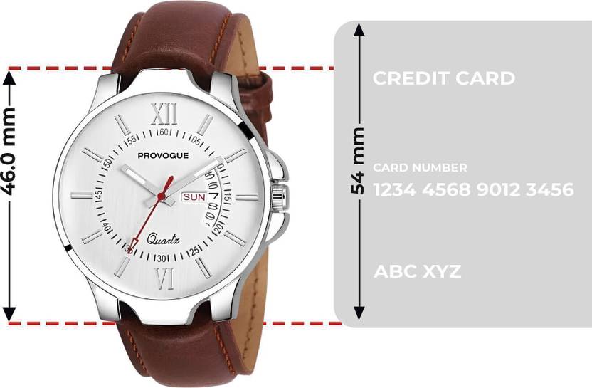PROVOGUE Trending Premium Quality Functioning for Boys Analog Watch  - For Men SK-PG-4078-WYT-BRWN Basic with Day and Date Display