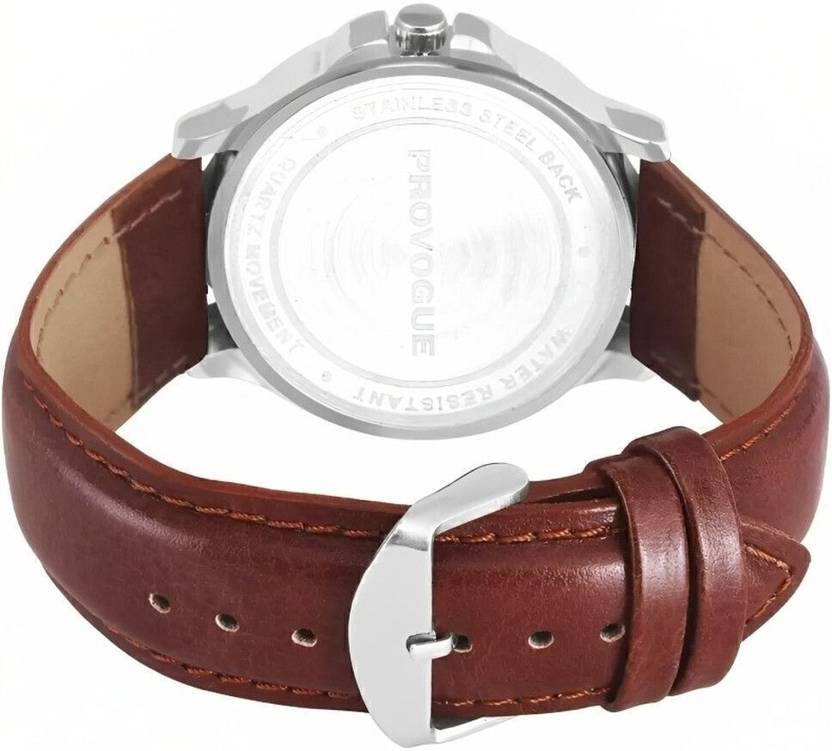 PROVOGUE Trending Premium Quality Functioning for Boys Analog Watch  - For Men SK-PG-4078-WYT-BRWN Basic with Day and Date Display