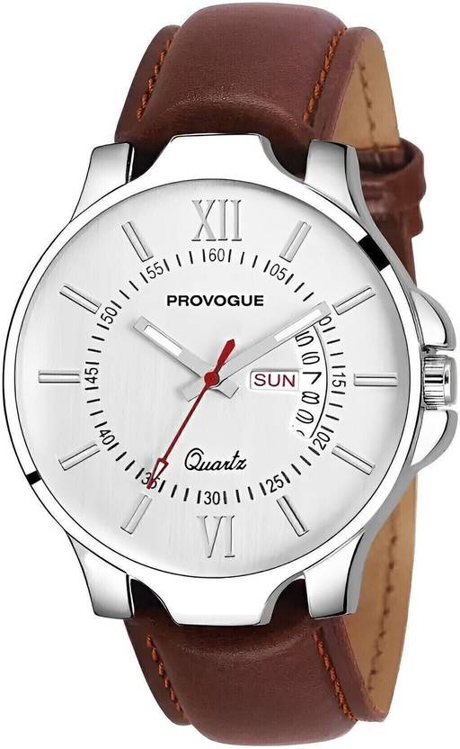 PROVOGUE Trending Premium Quality Functioning for Boys Analog Watch  - For Men SK-PG-4078-WYT-BRWN Basic with Day and Date Display