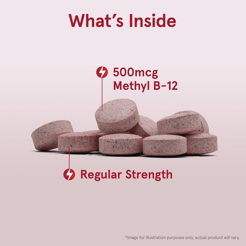 Jarrow Formulas Jarrow Methyl B-12 Cherry 500 mcg 100 tab (100 Tablets)