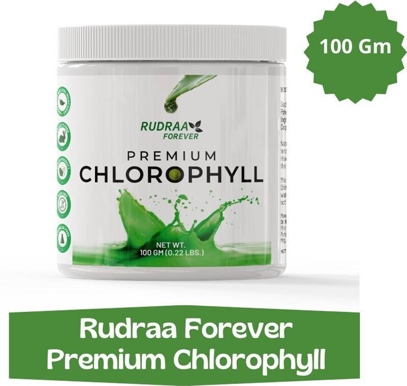 RUDRAA FOREVER Premium Chlorophyll 100gm Vegan| Immunity Booster & Detox | Superfood (100 g)