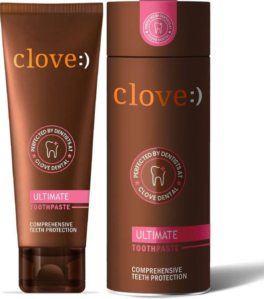 Clove Ultimate for Anti cavity, Teeth Whitening, Healthy Gums, Mint Toothpaste (100 g)