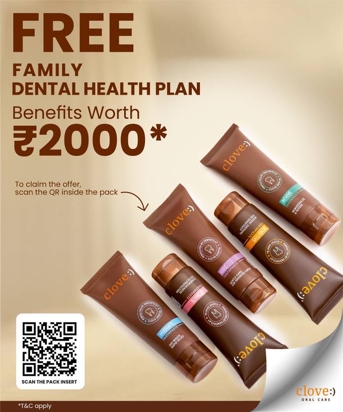 Clove Ultimate for Anti cavity, Teeth Whitening, Healthy Gums, Mint Toothpaste (100 g)